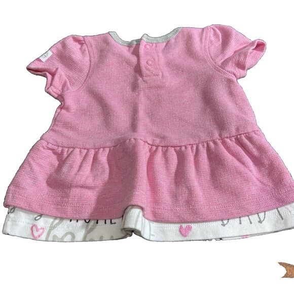 BOPPY girls  Pink Top & Printed white Leggins 2 piece outfit Size 9 months - Picture 14 of 16